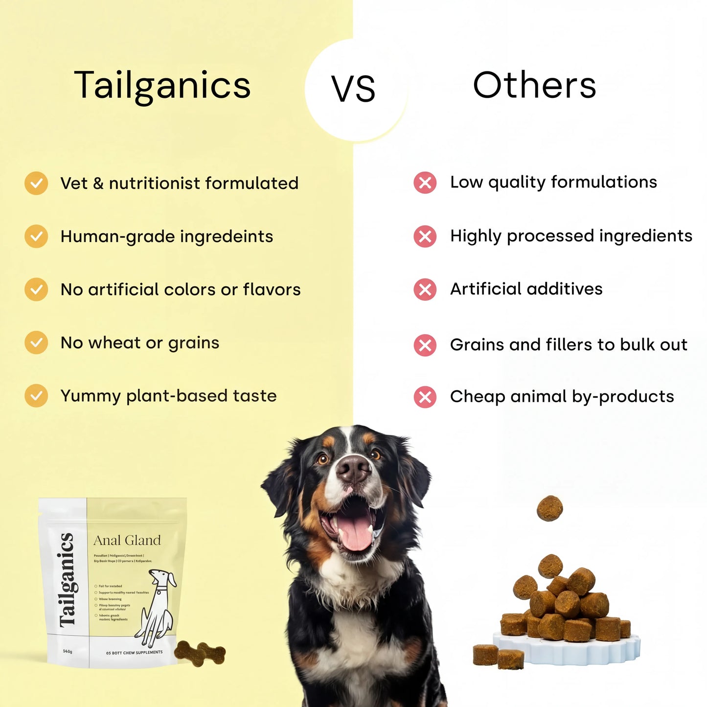 Tailganics™ Scooting & Odour Relief Chews